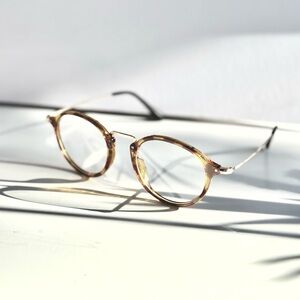 TIJN non-prescription brown tortoiseshell glasses